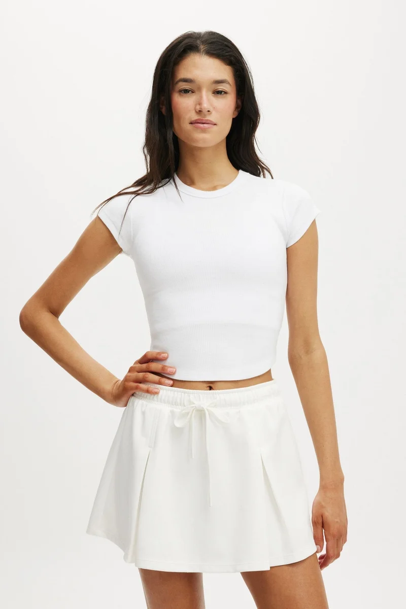 بودي تي شيرت أطفال بحافة منحنية نشط