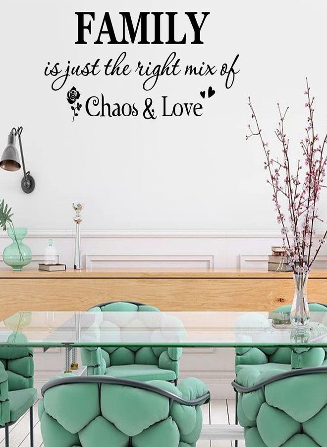 Fencosyn Family is just The Right Mix of Chaos and Love Bedroom Living Room Dining Room Vinyl Wall Art Decal Sticker - Image 3