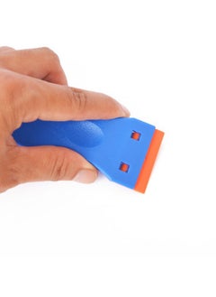 Ehdis EHDIS 1.5" Plastic Razor Scraper with 10pcs Double Edged Plastic Blades Plastic Scraper Tool for Adhesive Remover,Removing Labels Stickers Decals Taping on Glass Windows (Blue)  - Image 5