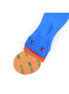 Ehdis EHDIS 1.5" Plastic Razor Scraper with 10pcs Double Edged Plastic Blades Plastic Scraper Tool for Adhesive Remover,Removing Labels Stickers Decals Taping on Glass Windows (Blue)  - Image 3