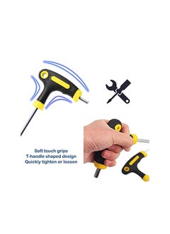 PROMASS Pieces Hex Allen Key Wrench, 2.5-6mm T-Handle Metric Bike Hex Key with Ball End Screwdriver Hand Tool for Bike Pedal Handlebar Disc Brake Mount Repair  - Image 4