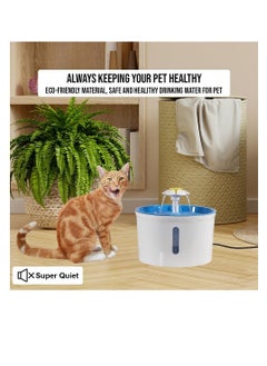 NNC PETS Cat water fountain, 1.6L Large capacity, Automatic indoor pet hydration system with Water level window, Ultra quiet water fountain, and USB Powered, Ideal for cats and small dogs 16 cm (Blue)  - Image 5