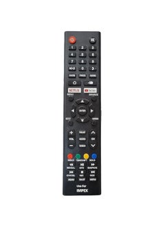 Replacement Remote control compatible with IKON, Impex & Geepas, Videocon, Tokyosat, Freco, , Startrack LCD LED Smart Televisions with dedicated YOUTUBE & NETFLIX buttons