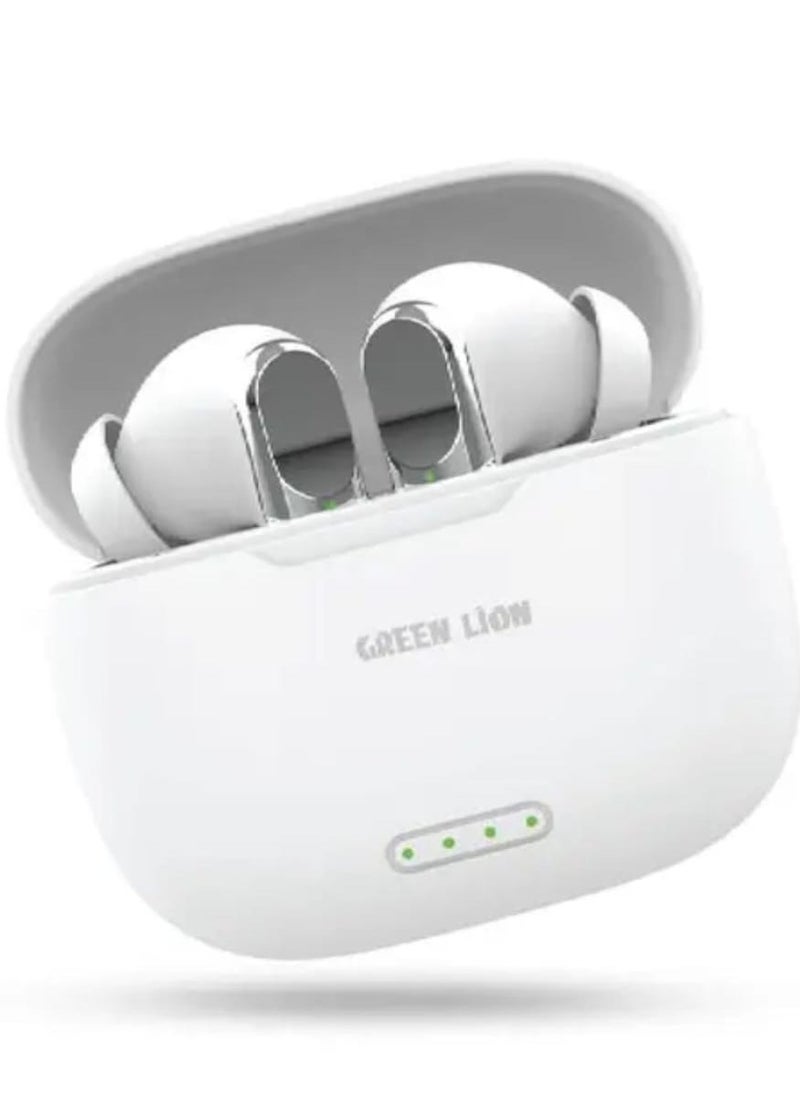 Green Lion Panama Premium Sound Wireless Earbuds - Sleek Design with High-Quality Sound, Bluetooth 5.4 Connectivity, Multi-Function Touch Features, and 4 Hours of Playback for an Enhanced Listening Experience.