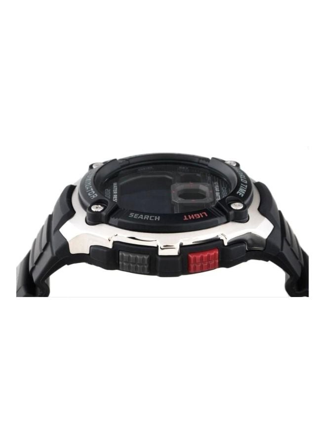 كاسيو ساعة يد إلومينيتور رقمية ومقاومة للماء طراز AE-2000W-1BVEF - مقاس 48 مم - لون أسود رجال - Image 4