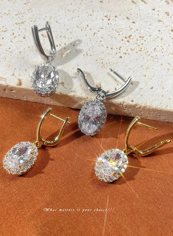Take Two Take Two Gold Embellished Drop Earrings