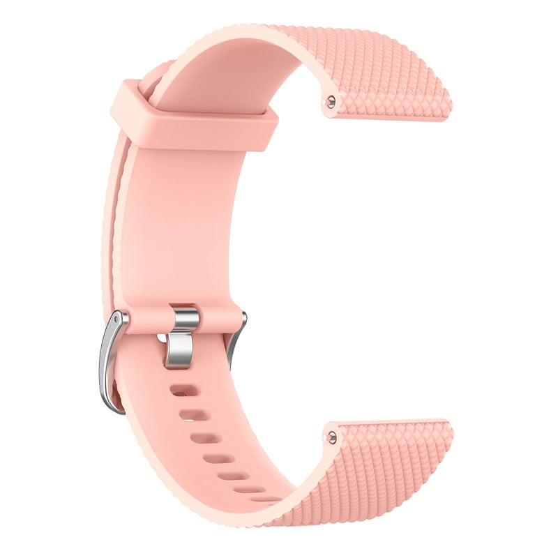 إيروريكس سوار معصم من السيليكون الملمس 22 مم لساعات Fossil Gen 5 Carlyle وGen 5 Julianna وGen 5 Garrett وGen 5 Carlyle Hr (وردي) - Image 3