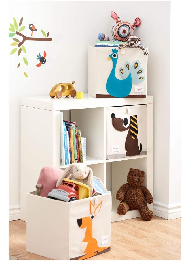 3 sprouts 3 Sprouts Storage Box, Kangaroo, Piece of 1, 13" X 13" X 13"  - Image 5