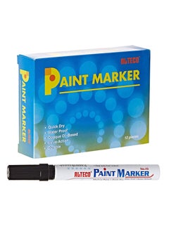 12-Piece Paint Marker Black Ink - pzsku/Z5213EED2D8EB5C2E1742Z/45/_/1660820201/18df0cf2-ba28-4c4e-84ae-5c5b89d9386a