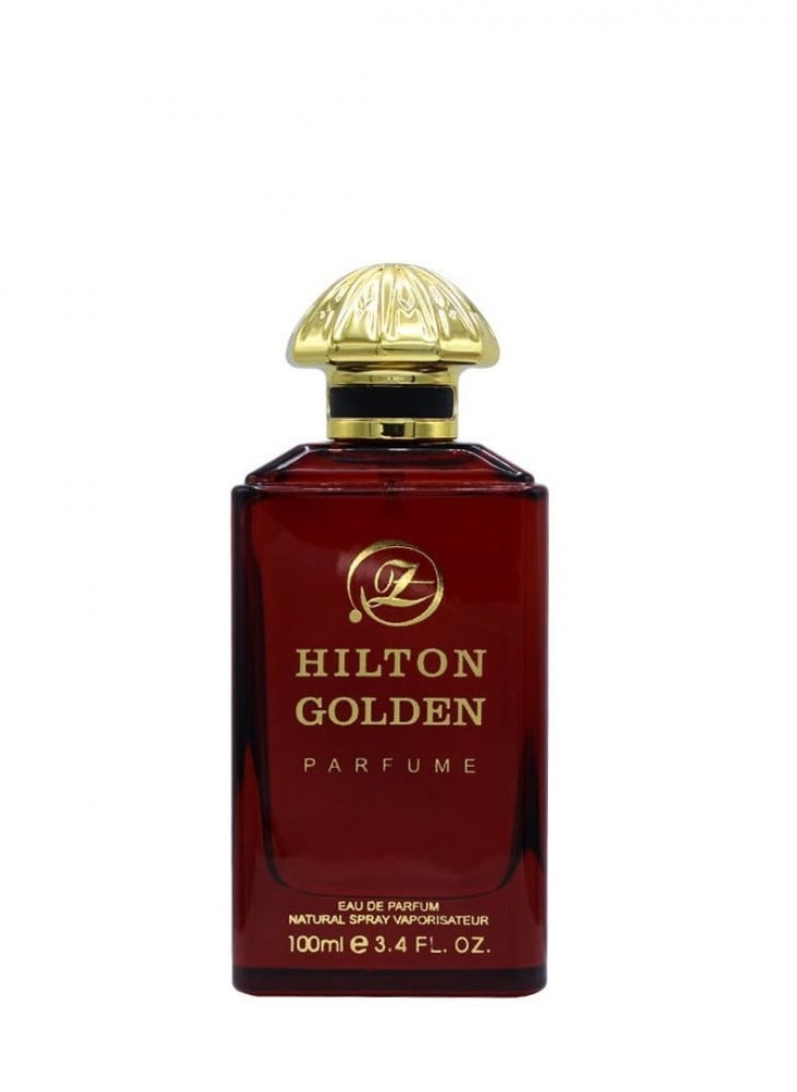 BELLEZA - Hilton Golden Perfume for Unisex 100ml - Image 1