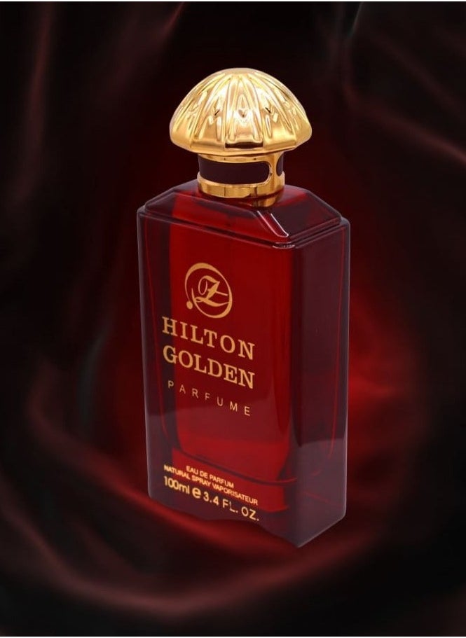 BELLEZA - Hilton Golden Perfume for Unisex 100ml - Image 1