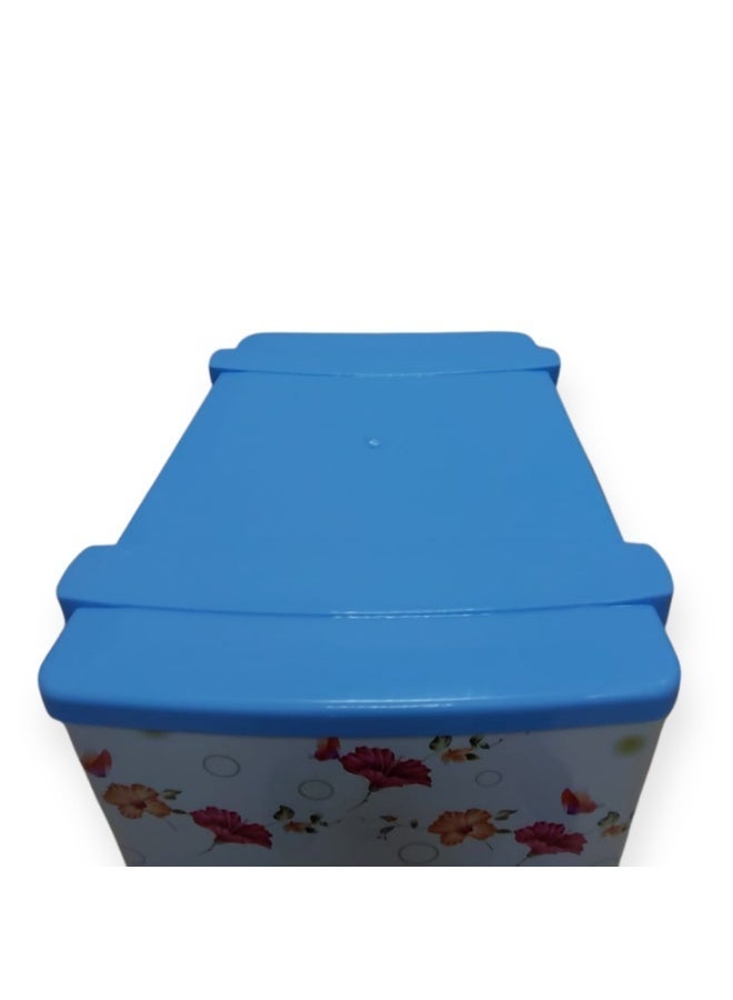 إس إن إتش منظم أدراج تخزين بثلاث طبقات بتصميم زهور | أدراج متعددة الاستخدامات لتوفير المساحة | خزانة قائمة للمنزل، المطبخ، المكتب، الحمام، وغرف المعيشة - Image 4