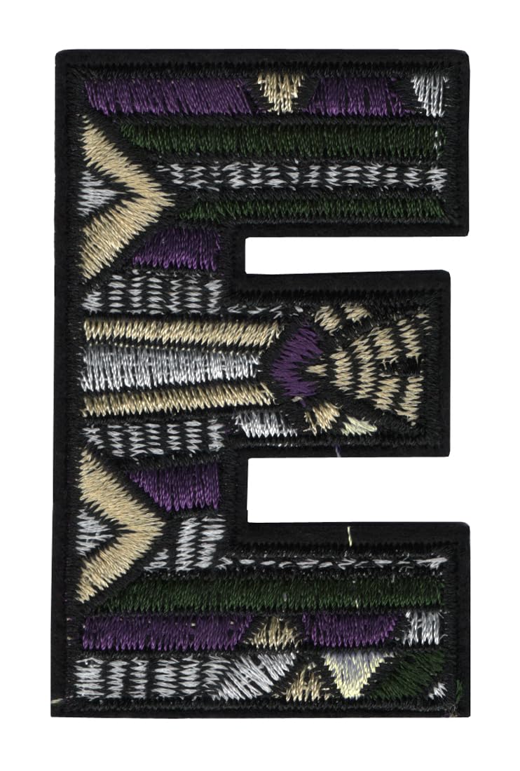Generic E English Alphabet/Letter Applique Embroidered Sew-on Patch ; Size: 8cm x 5cm for Jackets, Caps, T-Shirts, Bags, Jeans, Pants, Outdoor Clothing ; Imported from Malaysia (1 Piece). (Code: S-30)  - Image 1
