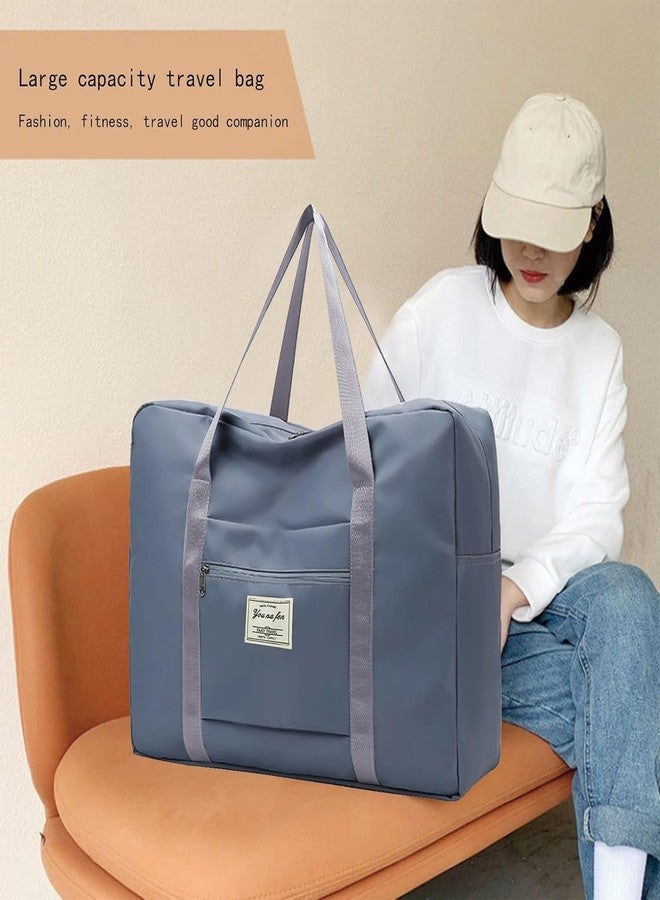 KEETLY Sports Tote Bag Gym Bag with Large Capacity, Travel Duffel Bags, Lightweight Duffel Bags Foldable Multi-Functional Tote Bag (1, Light Blue) - Image 3