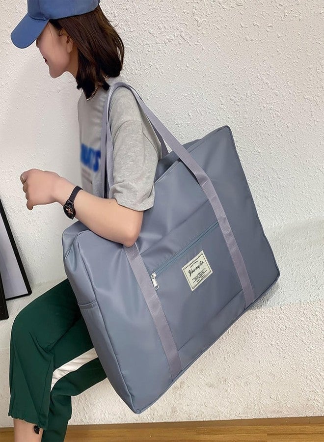 KEETLY Sports Tote Bag Gym Bag with Large Capacity, Travel Duffel Bags, Lightweight Duffel Bags Foldable Multi-Functional Tote Bag (1, Light Blue) - Image 2