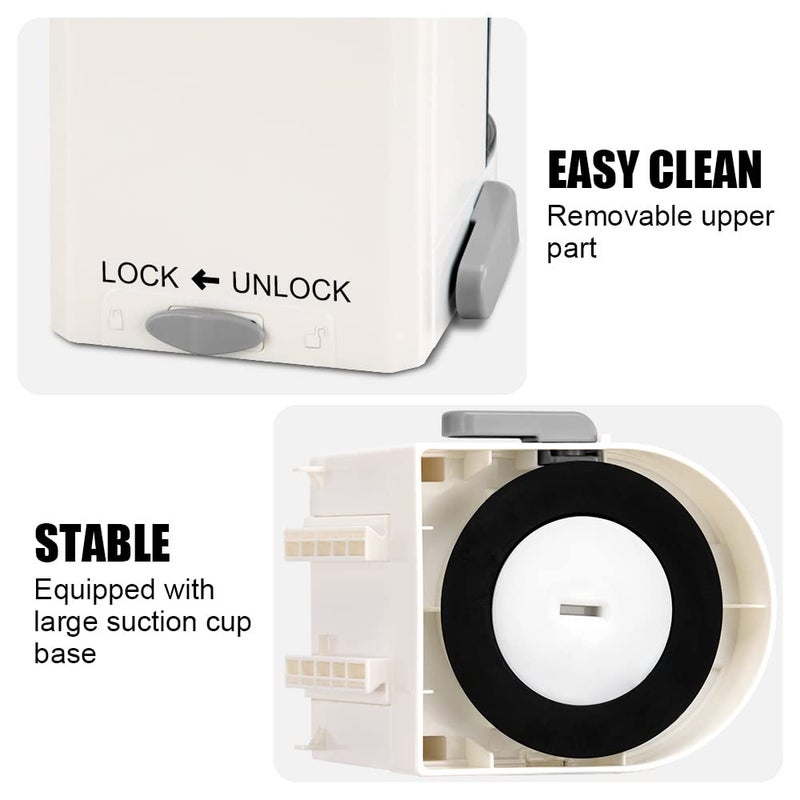 Badelite Vegetable Spiralizer 4-IN-1 Rotating Blade Veggie Spiralizer Zucchini Noodle Maker with Strong Suction Cup Spiral Vegetable Cutter Slicer - White - Image 3