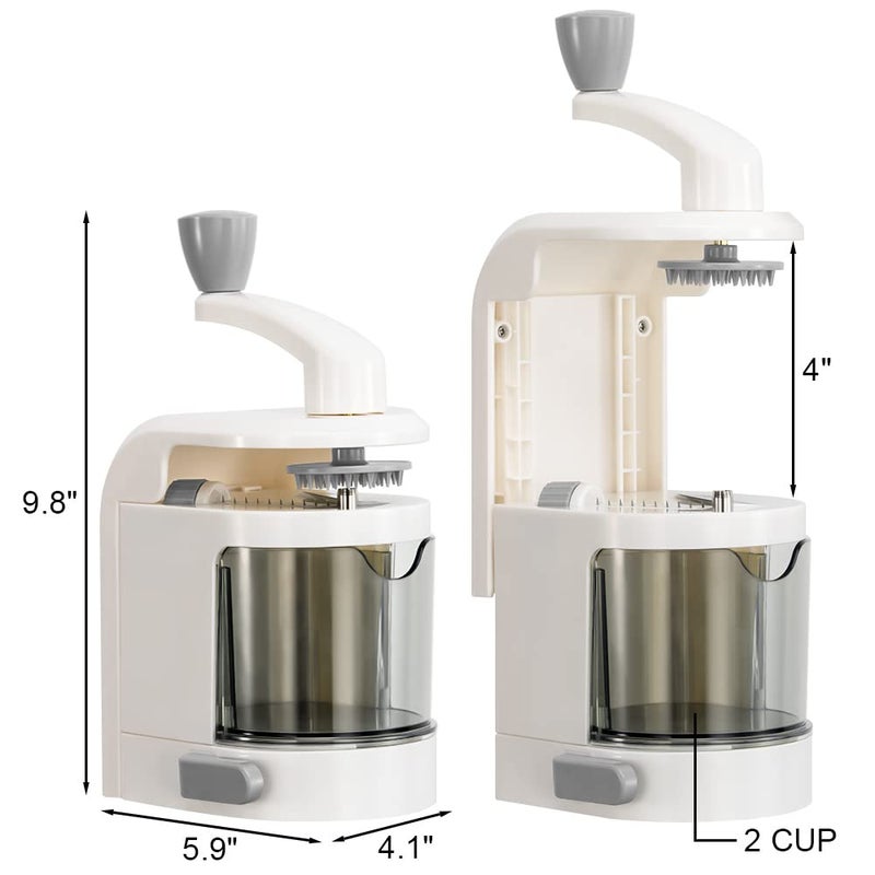 Badelite Vegetable Spiralizer 4-IN-1 Rotating Blade Veggie Spiralizer Zucchini Noodle Maker with Strong Suction Cup Spiral Vegetable Cutter Slicer - White - Image 5