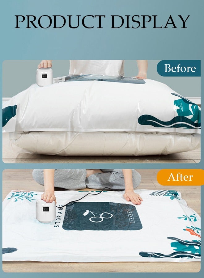 DUNISO Combo Vacuum Storage Bag with Electric Pump, 6 Pack(2Jumbo + 2 Large + 2Medium) of Reusable Compression Bags,Vacuum Seal Bags, Reusable Space Saver Bags for Clothes, Mattress, Blanket, Duvets, Pillows, Quilt, Travel - Image 5