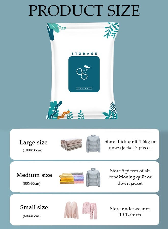 DUNISO Combo Vacuum Storage Bag with Electric Pump, 6 Pack(2Jumbo + 2 Large + 2Medium) of Reusable Compression Bags,Vacuum Seal Bags, Reusable Space Saver Bags for Clothes, Mattress, Blanket, Duvets, Pillows, Quilt, Travel - Image 4