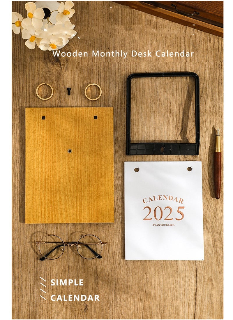 Generic Calendar 2025 Desk Standing Calendars Daily Weekly Monthly Planner Table Schedule Office School Supplies Coil Calendar  - Image 5