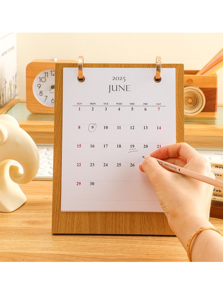 Generic Calendar 2025 Desk Standing Calendars Daily Weekly Monthly Planner Table Schedule Office School Supplies Coil Calendar  - Image 3