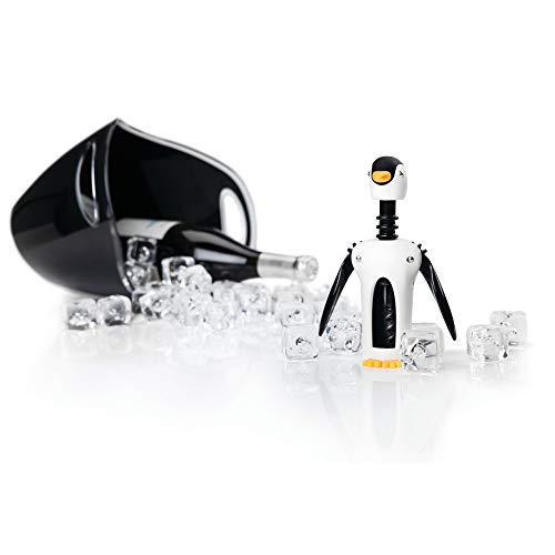 True Zoo Kingsley the Penguin Corkscrew Wine Opener, Winged Design with Easy Grip Soft Touch Wings, Stainless Steel and Plastic with Sharp Screw for Wine Bottles, Home Bar, Kitchen, Novelty Gifts - Image 5