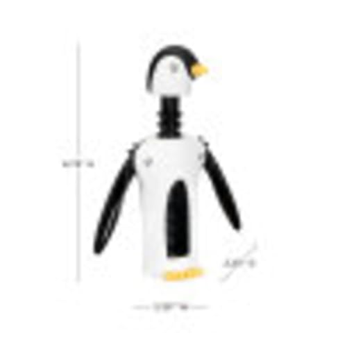 True Zoo Kingsley the Penguin Corkscrew Wine Opener, Winged Design with Easy Grip Soft Touch Wings, Stainless Steel and Plastic with Sharp Screw for Wine Bottles, Home Bar, Kitchen, Novelty Gifts - Image 4