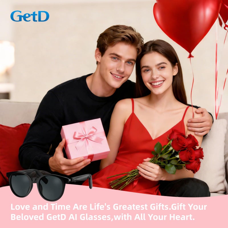 GetD 2026 New AI Glasses for Men & Women, Smart Sunglasses Powered by ChatGPT with 145-Language Translation, Bluetooth 5.4 Glasses, 11H Music/9H Call, UV400 & Polarized Lenses for Travel & Daily Use - Image 2