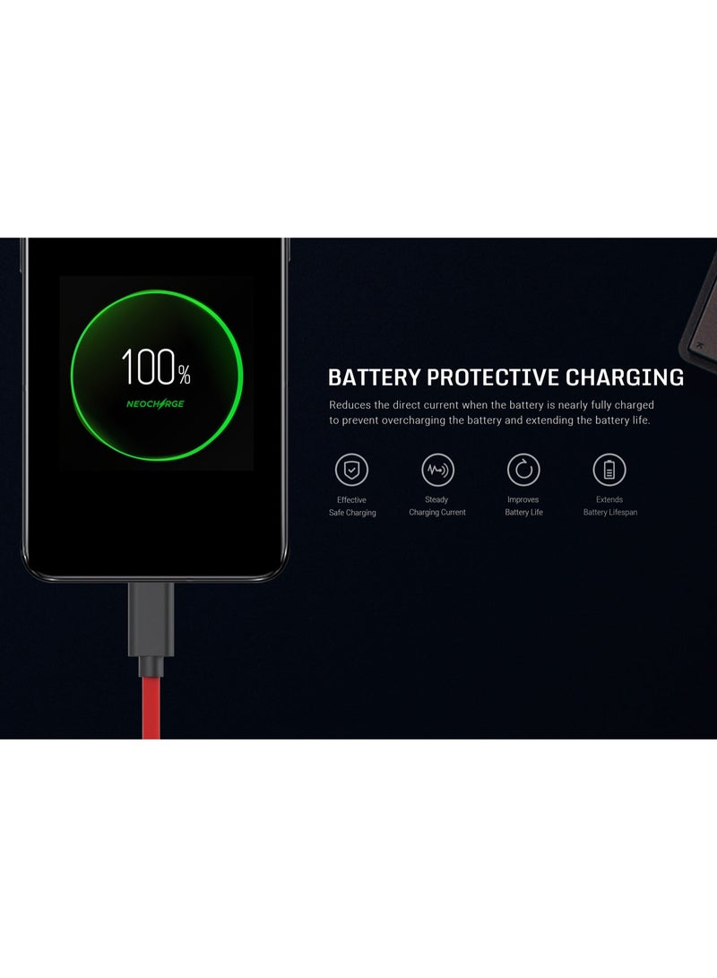 Nubia Type-C to Type-C 6A Fast Charging Cable – 1M USB-C Cable with E-Marker Smart Chip for Fast Charging & Gaming redmagic - Image 5
