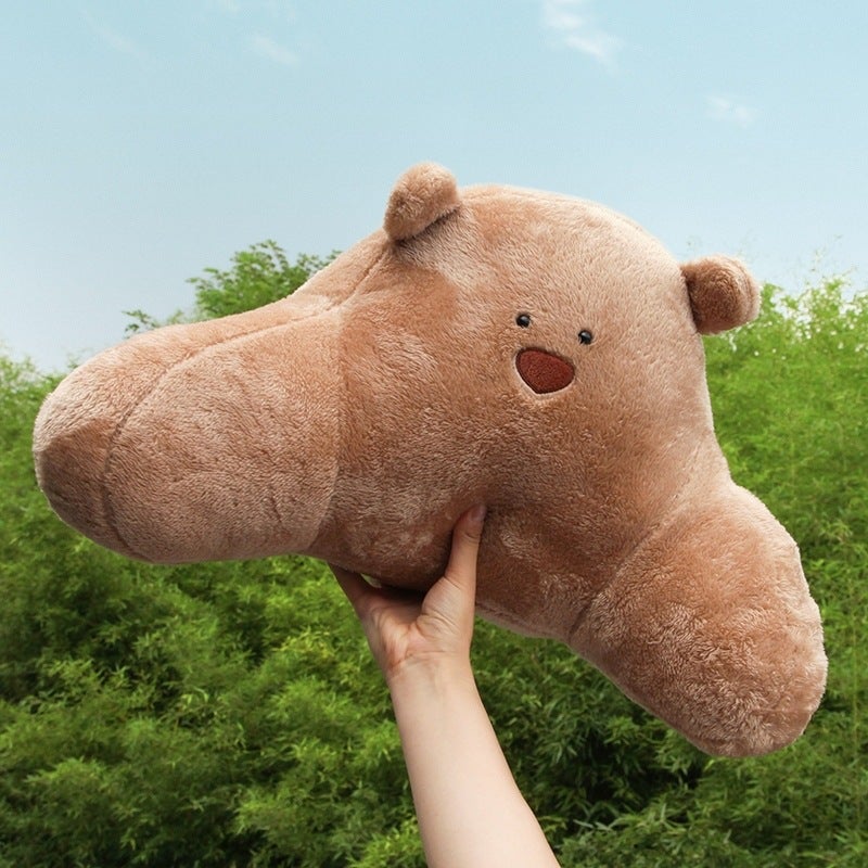 Cute Pig & Bear Car Seat Cushion - Comfortable Back Support for Driving and Office  Use - Image 5
