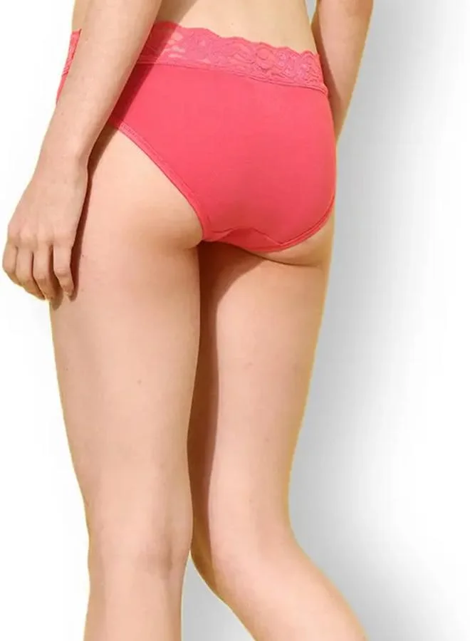 Leading Lady Leading Lady Pack of 2 - Lace Waistband Cotton Briefs