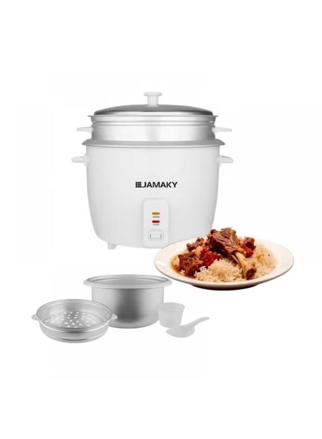 جامايكا جهاز طهي الارز - كهربائي مع الاحتفاظ بالحرارة، سهل الاستخدام، للارز المطبوخ بشكل مثالي والوجبات الساخنة 7501 - Image 1