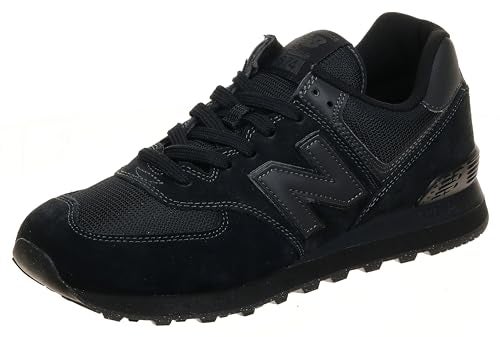 New Balance Men's 574 Core Sneaker Black/White - Image 4
