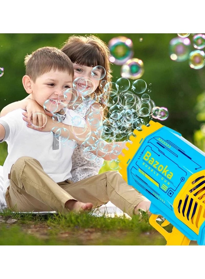 Bazooka Bubble Gun Rocket 69 Holes Soap Bubbles Machine Gun Shape Automatic Blower With Light Toys For Kids Pomperos Children‘s Day Gift - Image 4
