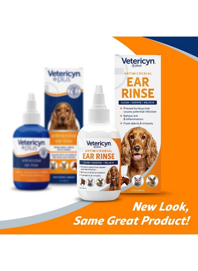 Vetericyn Plus Dog Ear Rinse | Dog Ear Cleaner To Soothe And Relieve Itchy Ears, Safe For Cat Ears, Rabbit Ears, And All Animal'S Ear Problems. 3 Ounces  - Image 2
