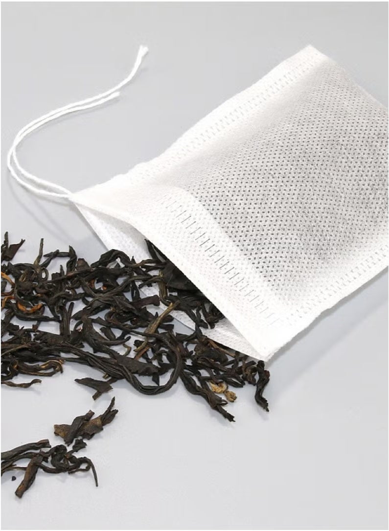 300Pcs Tea Filter Bag, Infuser Empty Muslin Drawstring Seal Filter Tea Bags, Drawstring Herbal Bulk Tea Bags,Disposable Empty Tea Bag  - Image 4