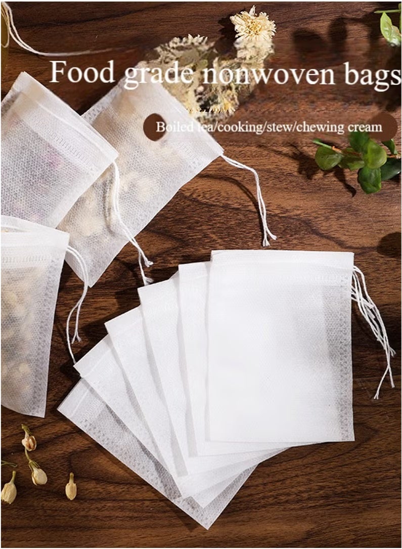 300Pcs Tea Filter Bag, Infuser Empty Muslin Drawstring Seal Filter Tea Bags, Drawstring Herbal Bulk Tea Bags,Disposable Empty Tea Bag  - Image 5