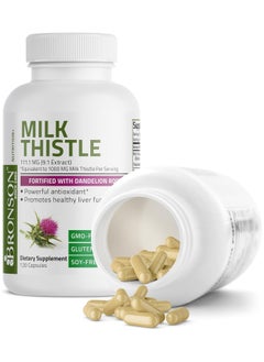 Bronson Silymarin Milk Thistle Extract 1000mg 120 Veg Capsules  - Image 2