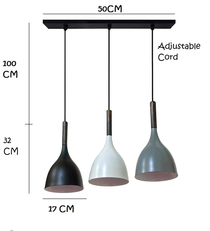 Lyse Decor Designer Hanging Lights for Living Room, Bedroom Lamps, Hanging Lamps for Restaurants, Pooja Room Lamps and Modern Lights (Multicolor) - Image 5