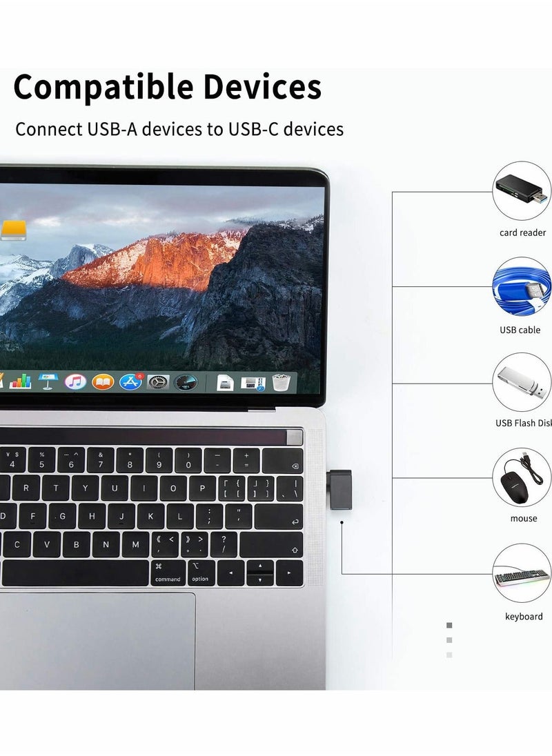 Right Angle USB C to USB Adapter, UseBean Aluminum 90 Degree USB-C to USB 3.0 Converter, Type C OTG, for MacBook Pro 2020, for iPad Pro, for Samsung Notebook 9 (3-Pack)
