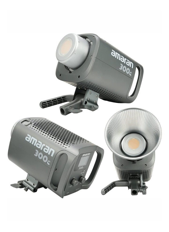 AMARAN - Aputure Amaran 300c RGBWW 300W LED Video Light – Full Color, 2500K-7500K CCT, Bowens Mount, CRI 95+, DC/AC Power, Silent Fan, Studio & Photography Lighting - Image 1