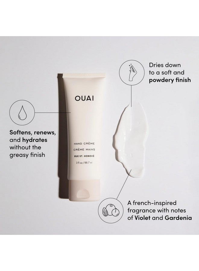 Ouai Hand Cream - Thick, Creamy Balm With Coconut Oil, Murumuru Butter And Shea Butter - Hydrating Moisturizer For Soft Hands - Use Daily To Deeply Nourish Skin (3 Oz) - Image 1