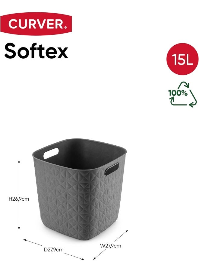 Curver Curver CV SOFTEX BASKET CUBE 15L GREY  - Image 4