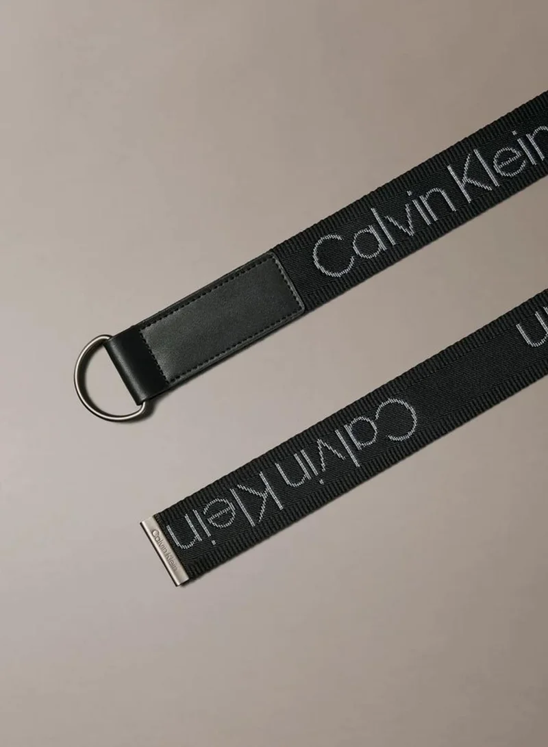 Calvin Klein Logo Jacquard Webbing Belt