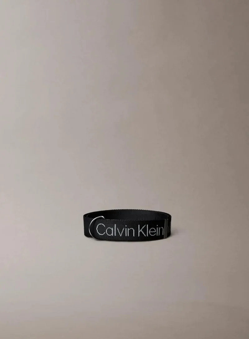 Calvin Klein Logo Jacquard Webbing Belt