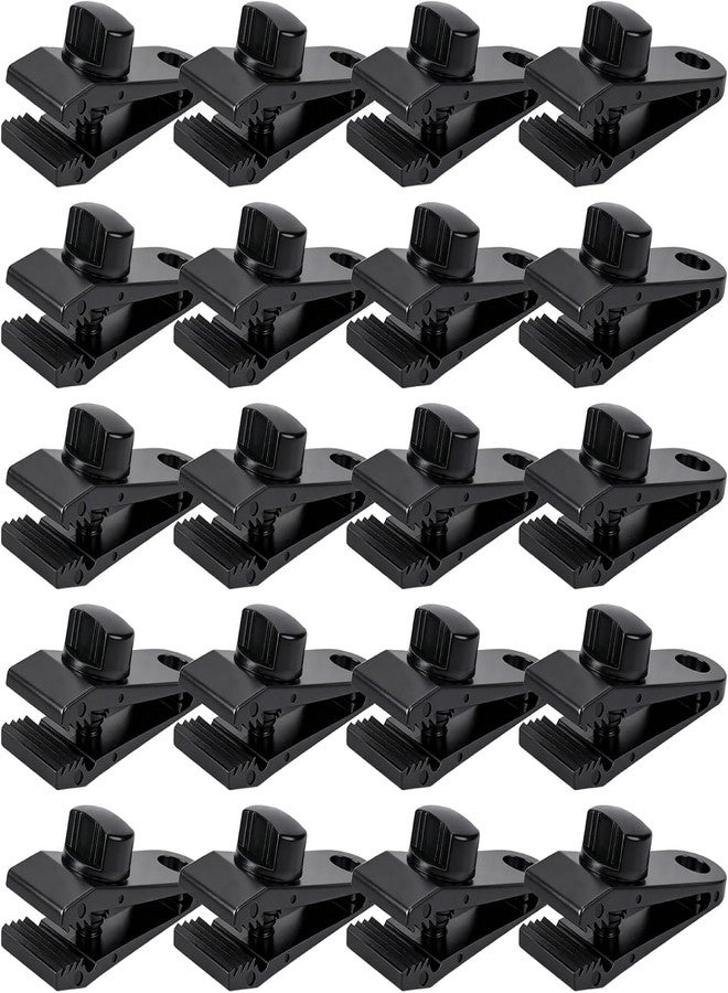 HAPYSA Tarp Clips Heavy Duty Lock Grip, Clamps Withstand 60mph Strong Wind Fit for Awnings, Shark Tent Fastener Clips Holder, Pool Awning Cover Bungee Cord Clip, Car Cover Clamp (18Pcs) - Image 1