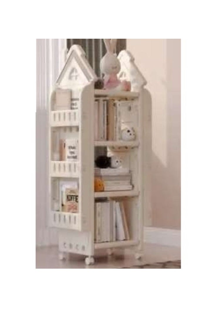 FULL JOY Wheelless Bookshelf, Book Storage, Bookcase, Bookshelf, Small Size, Space Saving 36*32*116cm - Image 1