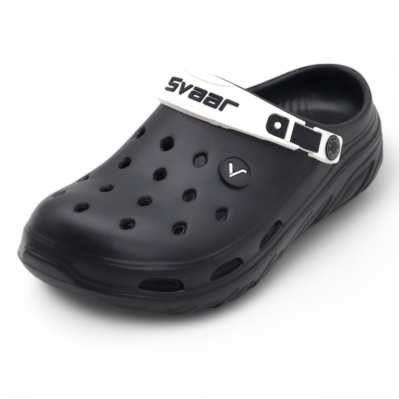 SVAAR صنادل سفاار للرجال خفيفة الوزن فائقة النعومة قابلة للتنفس ومقاومة للماء مع حزام خلفي قابل للتعديل باللون الأزرق المائي - Image 3