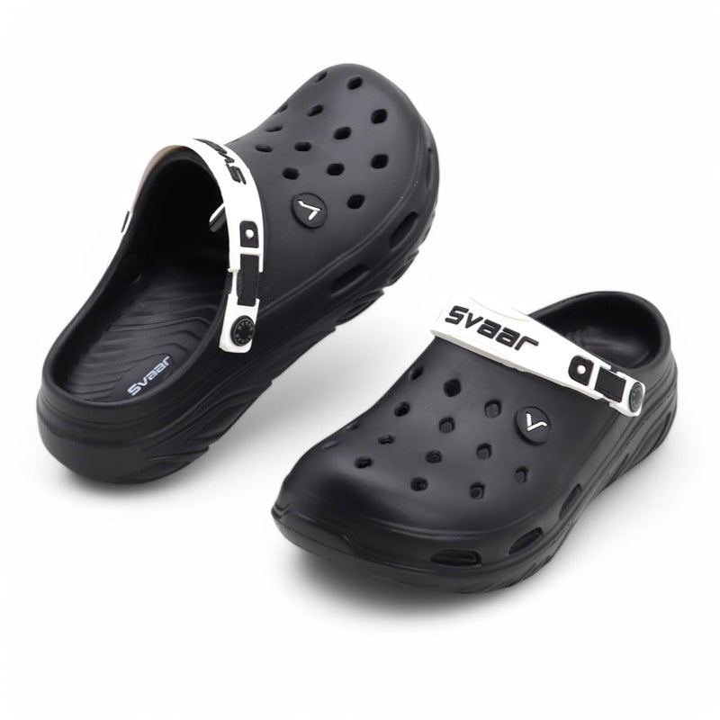 SVAAR صنادل سفاار للرجال خفيفة الوزن فائقة النعومة قابلة للتنفس ومقاومة للماء مع حزام خلفي قابل للتعديل باللون الأزرق المائي - Image 1