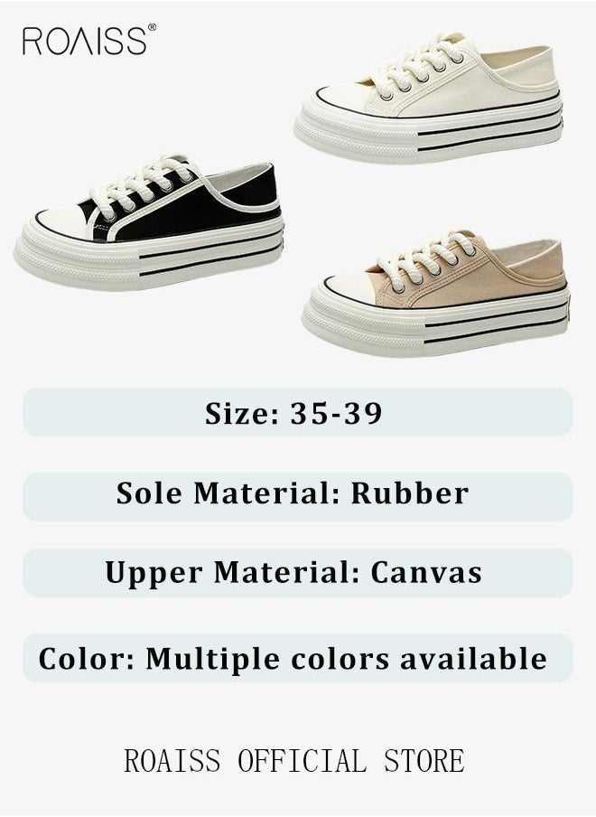 Ladies Canvas Shoes Casual Shoes Sports Breathable and Wear-Resistant Street Style Low-Top Sneakers Women's Fashion All-Match Two-Wear Canvas Shoes - pzsku/Z52157D34CE9512A75EDBZ/45/_/1691638912/6047c3f6-8275-44d2-8075-cbe3ecd6a2ec